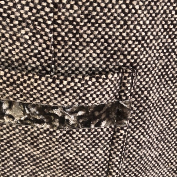 Classic Tweed Wool Blend Brown Blazer Size 13 Smart Set - Picture 3 of 13